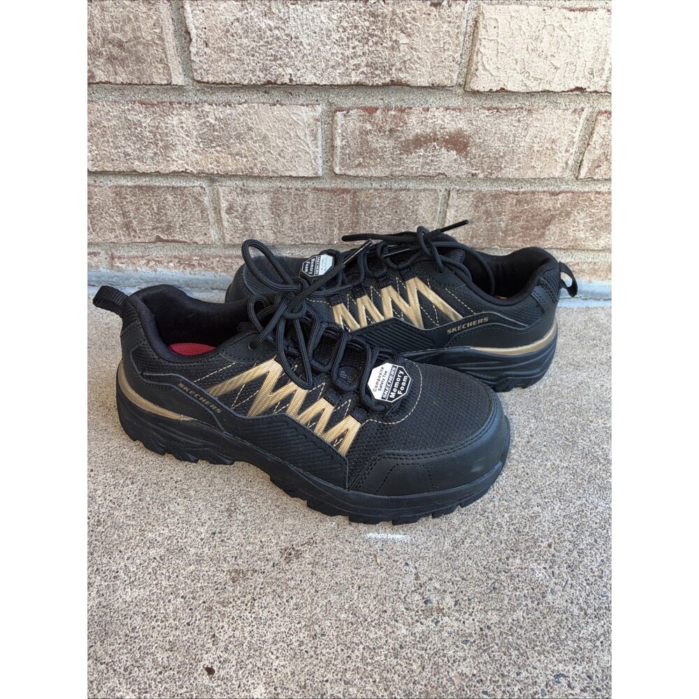 Skechers Women's Fannter Work Comp Toe Slip Resistant Sneaker Shoes - Size 7